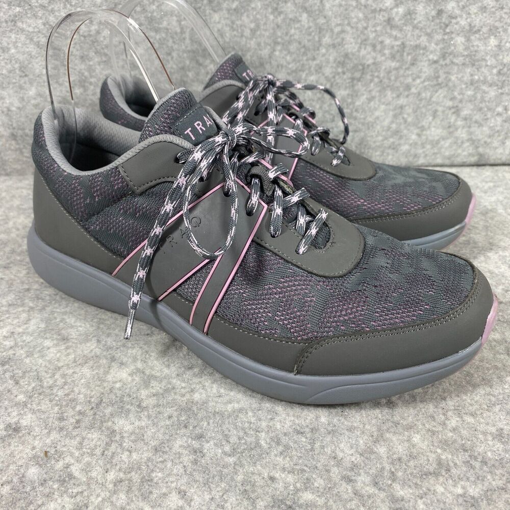 Traq by Alegria Qarma Q-Sport Walker Sneaker Grey Chasm Womens EU 40 US 9.5 10